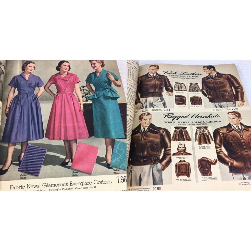 1951 Lg Format 500 Pages Spiegel Catalog Womans Mens Fashion Home Shoes 50s